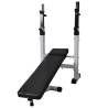 Workout Bench with Weight Rack & Barbell/Dumbbell Set - 120kg