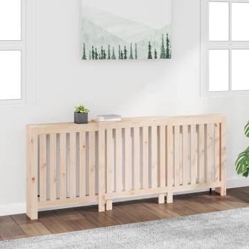 Radiator Cover 210x21x85 cm - Solid Pine Wood | HiPo Market