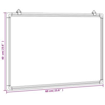 Magnetic Whiteboard 60x40 cm - Perfect for Home & Office