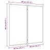 Magnetic Whiteboard Foldable 80x80 cm - Aluminium Frame