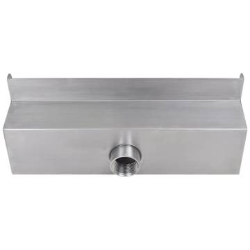 Rectangular Waterfall Pool Fountain - Stainless Steel 30 cm