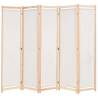 5-Panel Room Divider Cream 200x170x4 cm Fabric Colour cream Number of 5 