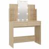 LED Dressing Table in Sonoma Oak - Stylish & Functional