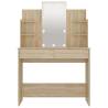 LED Dressing Table in Sonoma Oak - Stylish & Functional