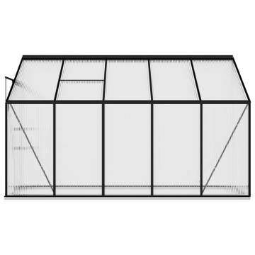 Anthracite Aluminium Greenhouse - Spacious 6.5 m³ | HipoMarket