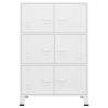 Industrial Storage Chest White 75x40x115 cm - Sturdy Metal Design