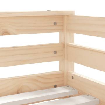 Kids Bed Frame with Drawers 70x140 cm - Solid Pine Wood