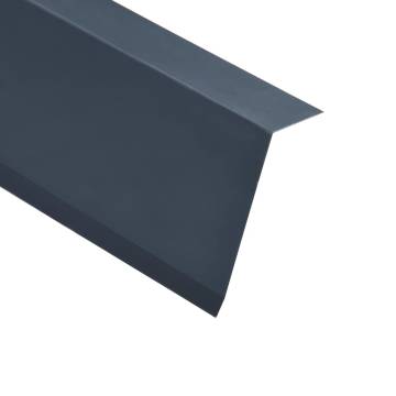 L-Shape Roof Edge Plates - 5 pcs Aluminium Anthracite 170cm