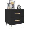 Stylish Black Bedside Cabinet - 40x35x47.5 cm | HipoMarket