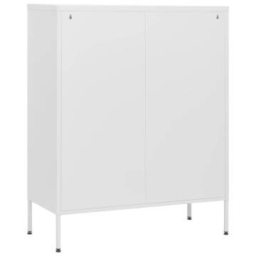 Stylish White Chest of Drawers - Durable Steel Storage Solution