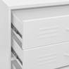 Stylish White Chest of Drawers - Durable Steel Storage Solution