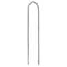 Tent Pegs 6 pcs U-shaped Galvanised Steel | Hipo Market