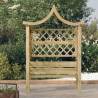 Garden Pergola with Roof and Bench - Premium Pinewood