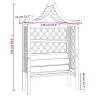 Garden Pergola with Roof and Bench - Premium Pinewood