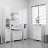 4 Piece Bathroom Furniture Set High Gloss White Colour high gloss white Number of 4 Number of Pieces 1 