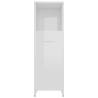 4 Piece High Gloss White Bathroom Furniture Set - Stylish Storage