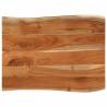 Table Top 90x60x2.5 cm Rectangular Solid Wood Acacia Live Edge Colour acacia wood(natural) Size 90 x 60 cm Quantity in Package 1 Thickness 25 mm 