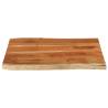 Rectangular Solid Wood Acacia Table Top - 90x60 cm | HipoMarket