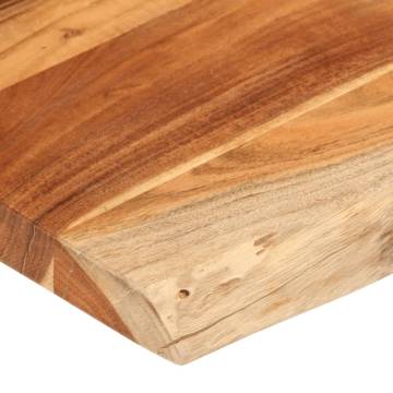 Rectangular Live Edge Acacia Table Top - 110x60 cm