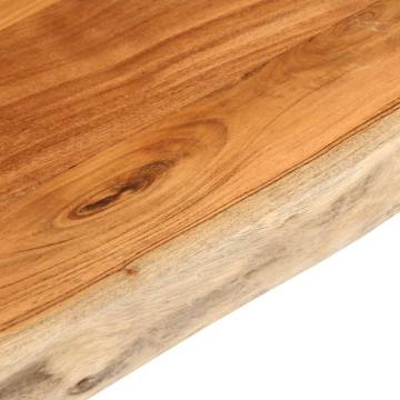 Rectangular Live Edge Acacia Table Top - 110x60 cm