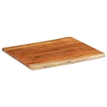 Rectangular Solid Wood Acacia Table Top | Live Edge Design