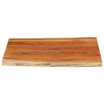 Rectangular Solid Wood Acacia Table Top | Live Edge Design