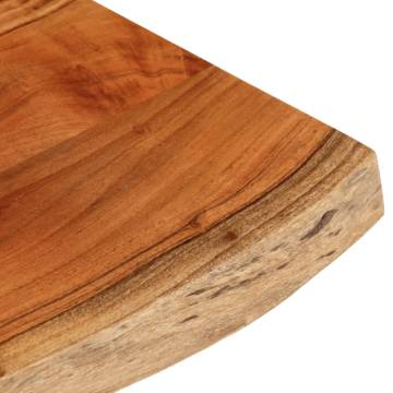 Solid Acacia Wood Table Top 90x40 cm - Live Edge Design