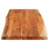 Solid Acacia Live Edge Table Top 140x60 cm - Hipo Market