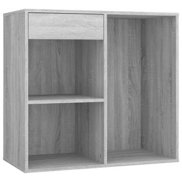 Dressing Table Set with LED - Grey Sonoma Wood | HipoMarket