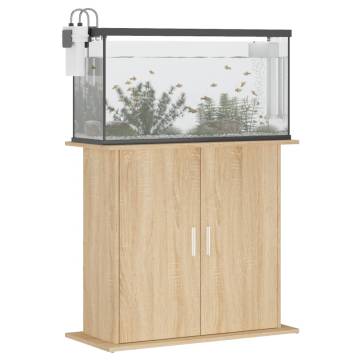 Aquarium Stand Sonoma Oak 81x36x73 cm | Hipo Market