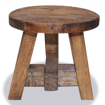 Stool Solid Reclaimed Wood | Unique Handmade Furniture