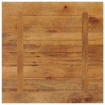 Table Top 80x80 cm Solid Mango Wood - Rustic Charm