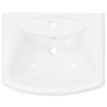 Freestanding Ceramic Basin with Pedestal - 580x470 mm