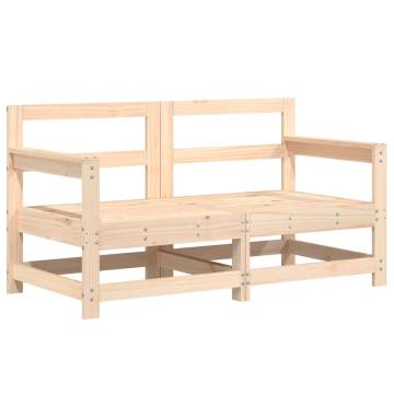 Garden Corner Sofas 2 pcs Solid Pine | Hipomarket