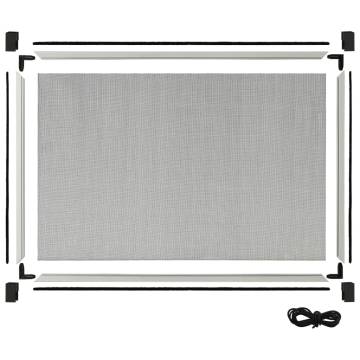 Extendable Insect Screen for Windows - White, 100-193x75 cm