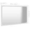 Stylish White Bathroom Mirror 60x1.5x37 cm | Hipomarket