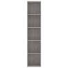 Book Cabinet Concrete Grey 40x30x189 cm | Modern Engineered Wood