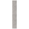 Book Cabinet Concrete Grey 40x30x189 cm | Modern Engineered Wood