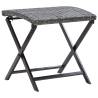 Folding Stool Poly Rattan Grey Colour grey Quantity in Package 1 