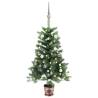 Artificial Pre-lit Christmas Tree with Ball Set 90 cm Green Colour white Size 90 x 51 cm Quantity in Package 1 Number of Branch Tips 