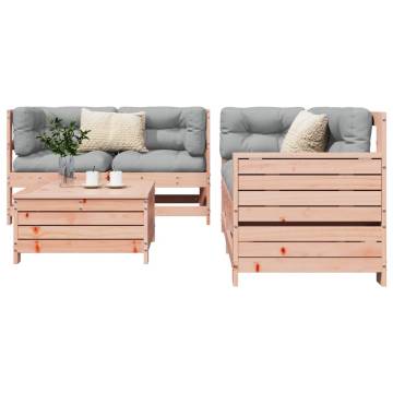 5 Piece Garden Sofa Set - Solid Wood Douglas Fir | Hipo Market