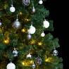 Artificial Hinged Christmas Tree 180 cm with 300 LEDs & Ball Set