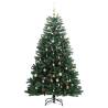 Artificial Hinged Christmas Tree with 300 LEDs & Ball Set - 240 cm