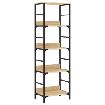 Bookshelf Sonoma Oak - 50x33x153 cm Engineered Wood | Hipo Market