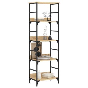 Bookshelf Sonoma Oak - 50x33x153 cm Engineered Wood | Hipo Market