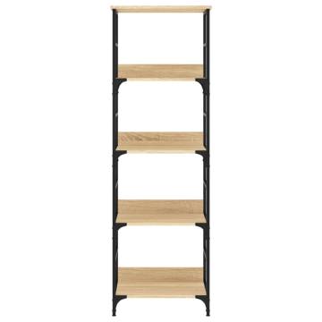 Bookshelf Sonoma Oak - 50x33x153 cm Engineered Wood | Hipo Market