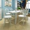 Dining Chairs Set of 6 - White Solid Rubber Wood | HipoMarket