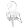 Dining Chairs Set of 6 - White Solid Rubber Wood | HipoMarket