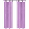 Voile Curtains 2 pcs 140x245 cm Lilac - Sheer Elegance