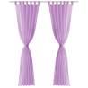 Voile Curtains 2 pcs 140x245 cm Lilac - Sheer Elegance